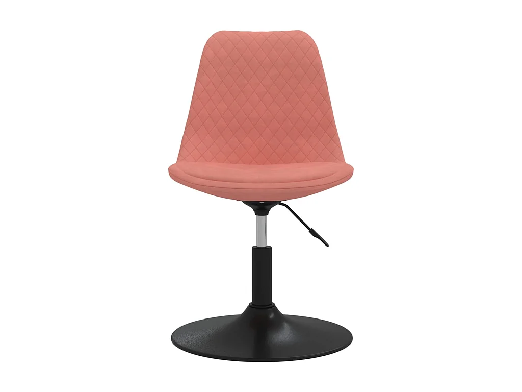 Chaises à d?ner pivotantes 4 pcs Rose Velours