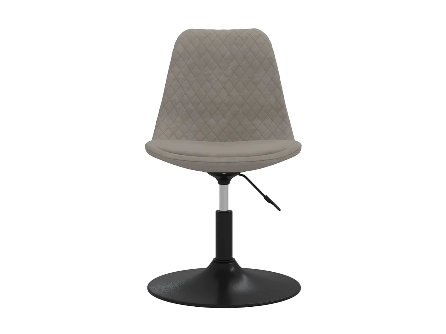 Chaises à d?ner pivotantes 4 pcs Gris clair Velours