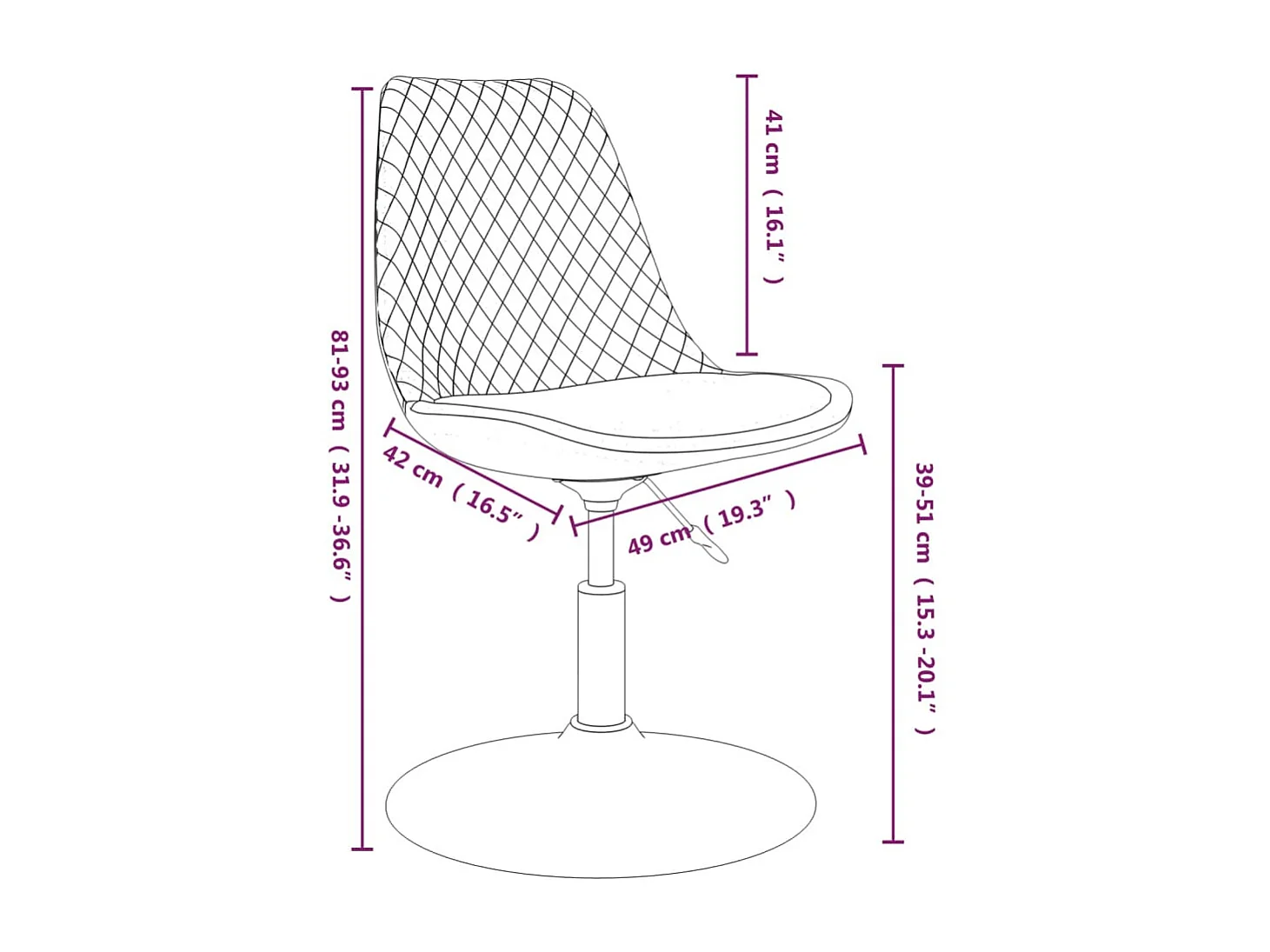 Chaises à d?ner pivotantes 4 pcs Crème Velours