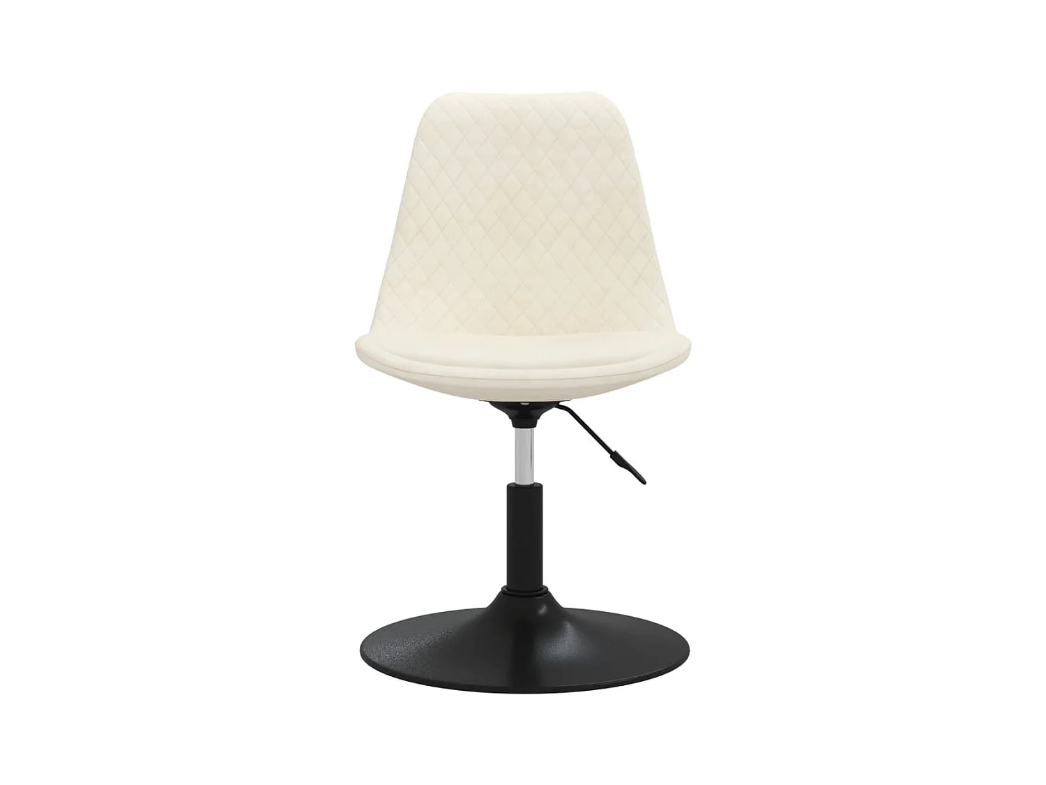 Chaises à d?ner pivotantes 4 pcs Crème Velours