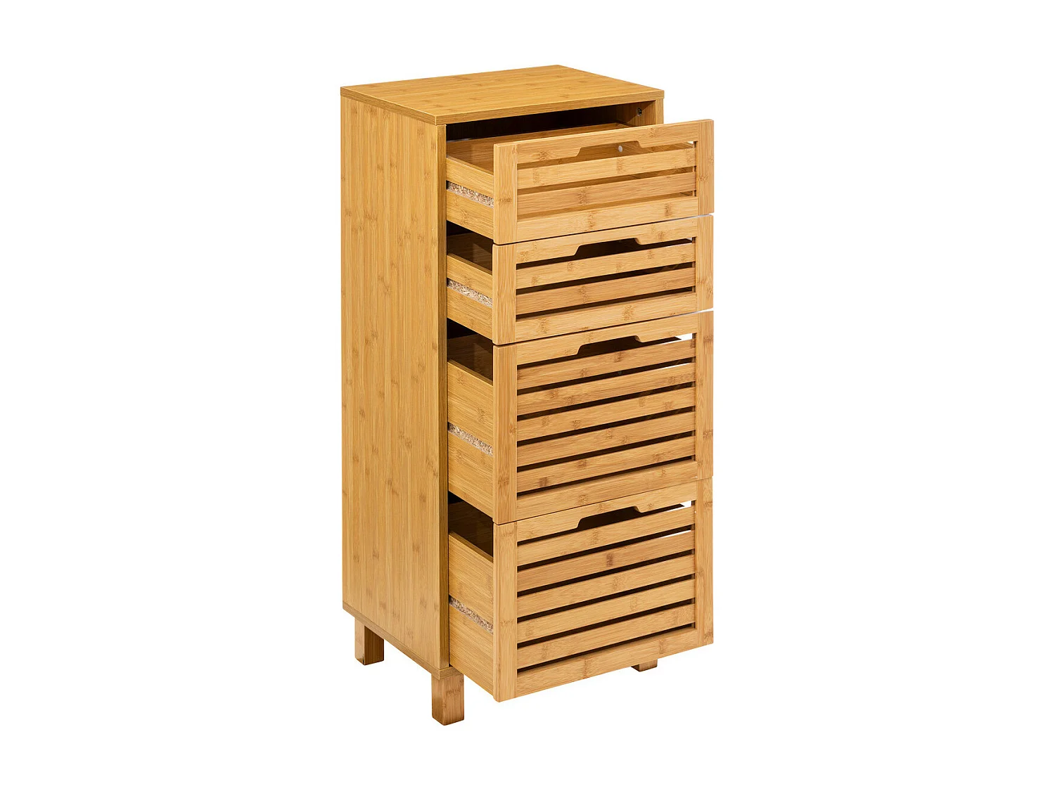 Mueble de bambú con 4 cajones 40 x 100 cm