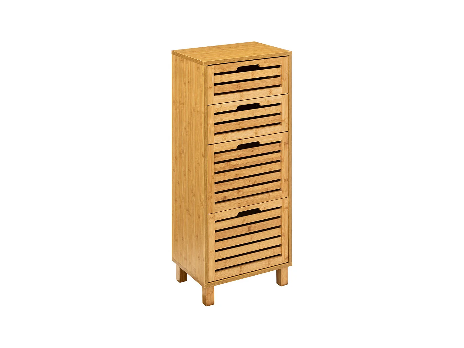 Cômoda de banheiro Sicela marrom natural 4 gavetas 40x98 cm