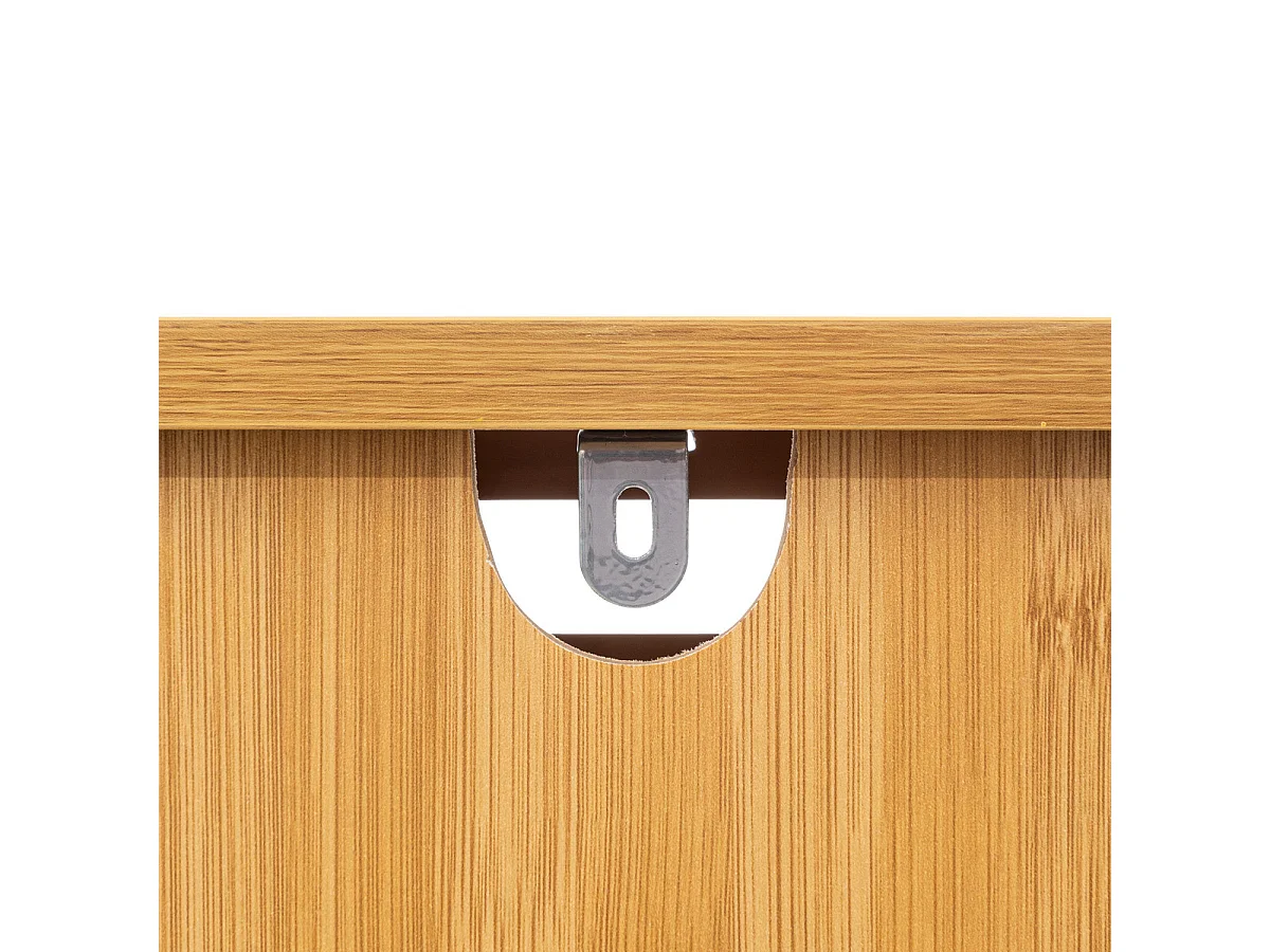 Meuble de rangement en Bambou 4 Tiroirs H 97.5 cm