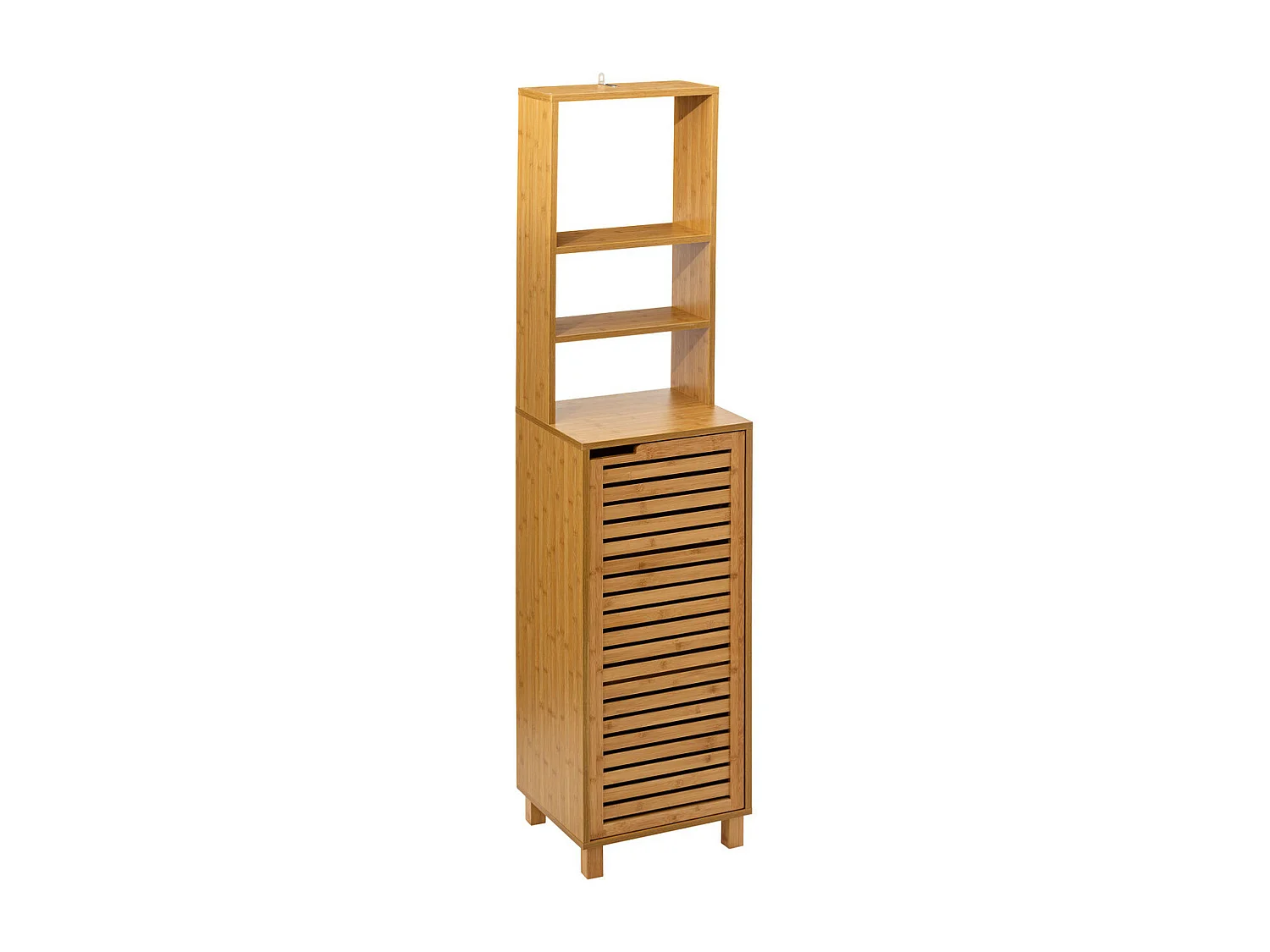 Meuble de rangement Colonne en Bambou 1 Porte H 168 cm