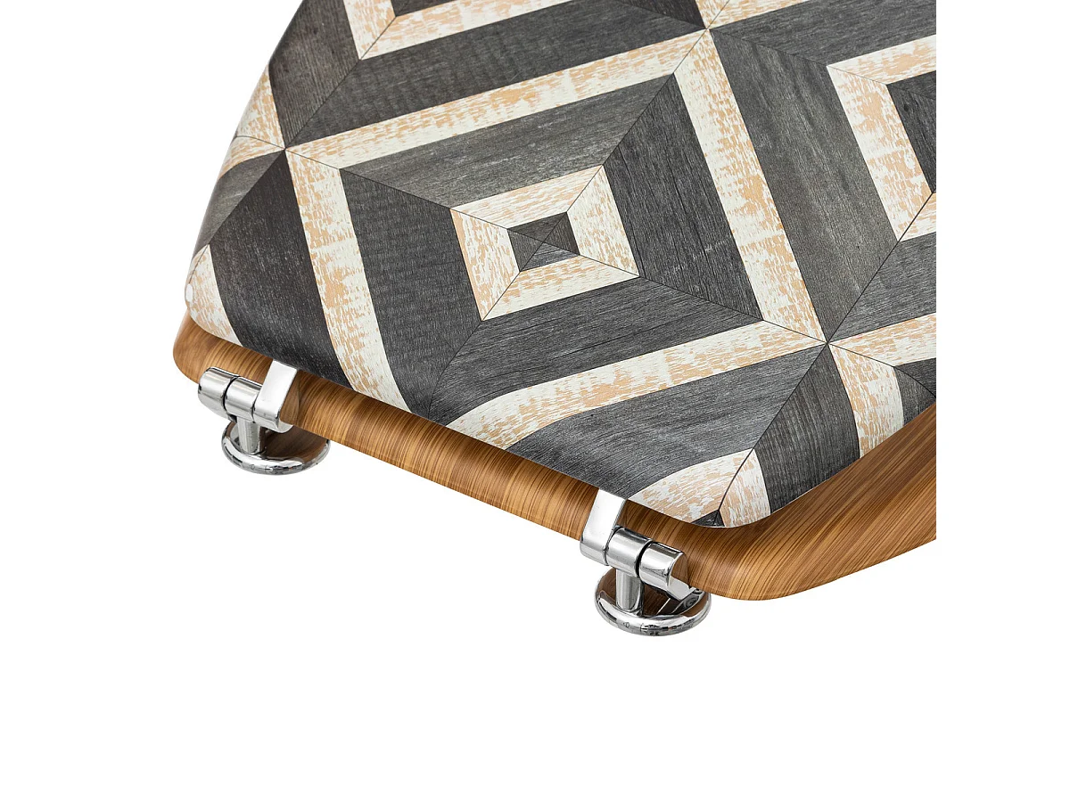 Tapa de inodoro con motivos negros