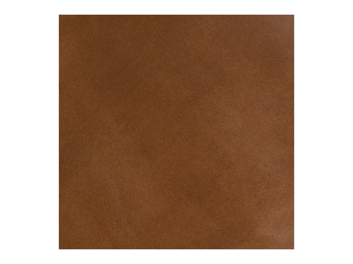 Puf redondo de cuero 40 x 45 cm