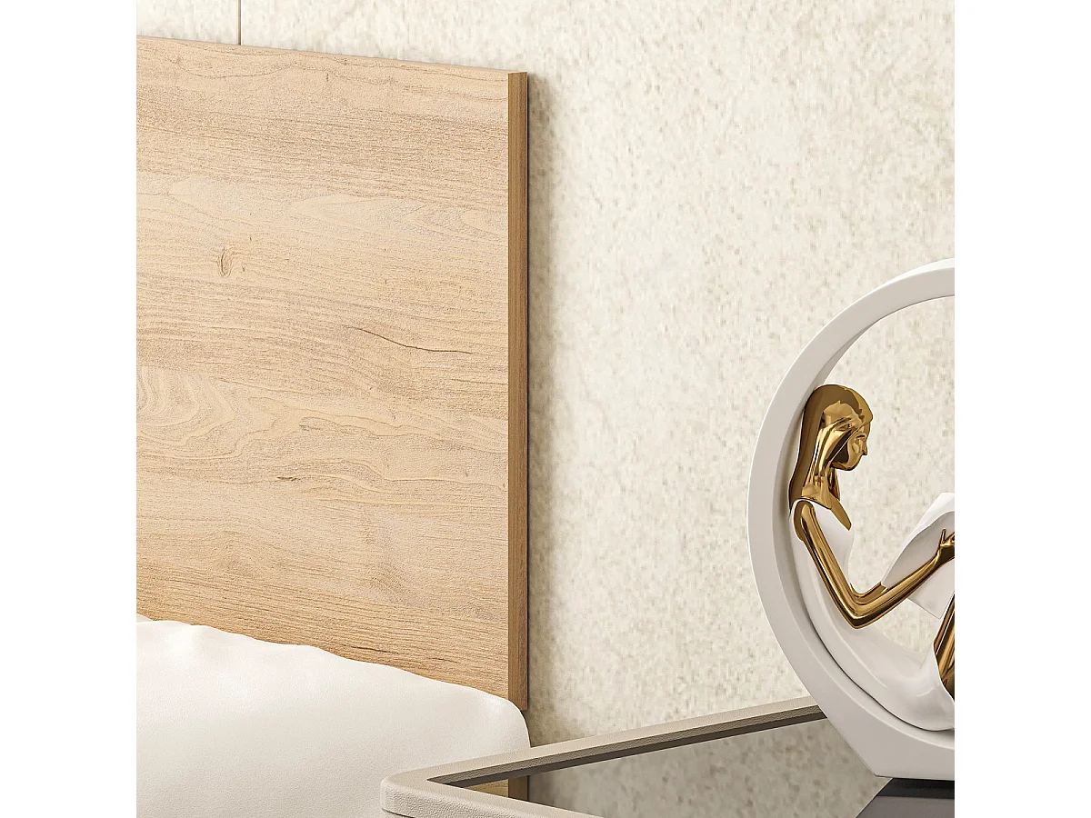 Tête de lit en bois coloris chêne cambrian - longueur 110 x hauteur 40 cm