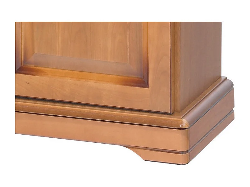 Bibliothèque Merisier 6 Portes 12 Niches L 120.6 H 182.2 P 33 cm