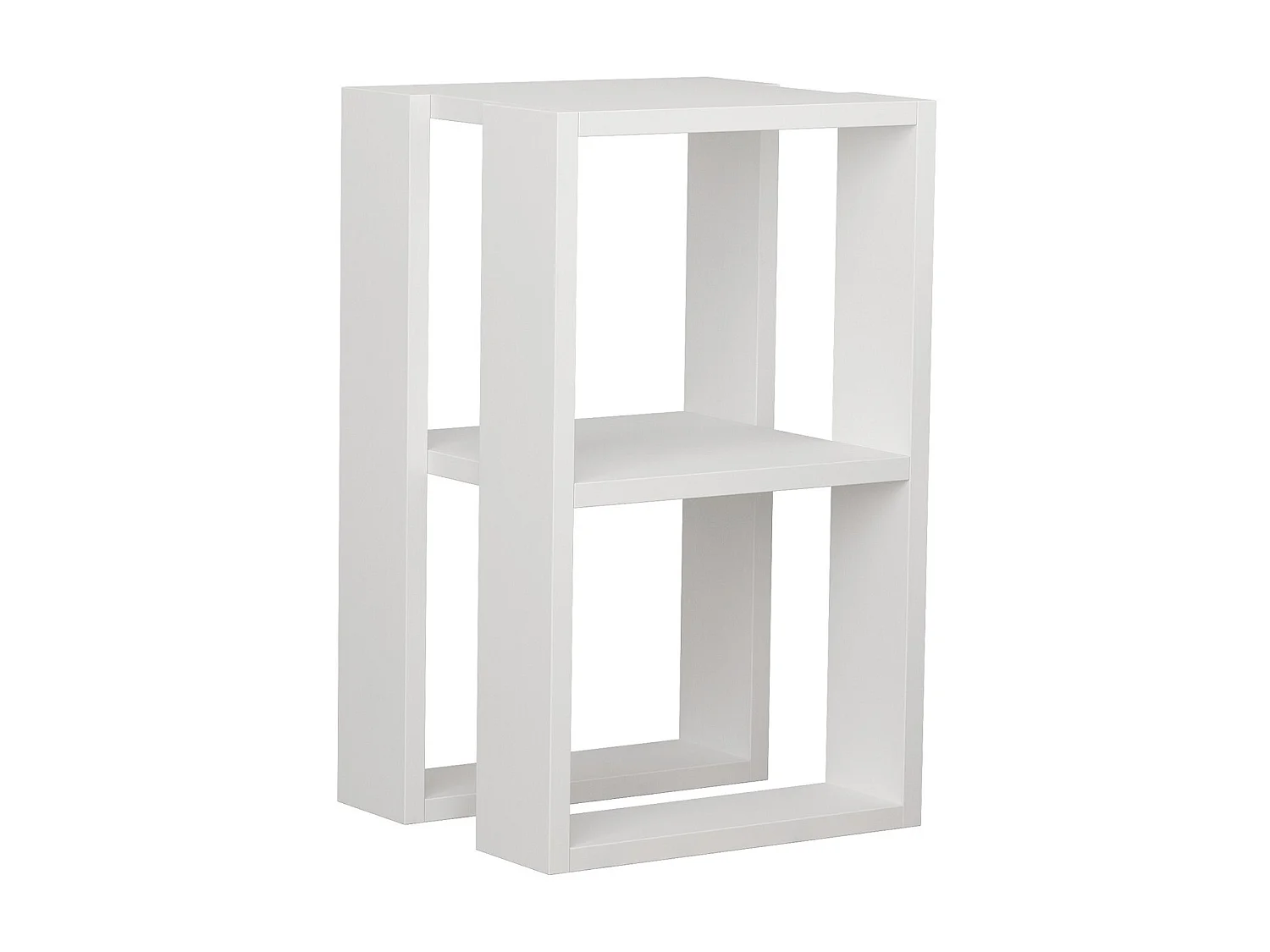 Table de chevet, table de nuit coloris blanc - longueur 34 x profondeur 30 x hauteur 55 cm