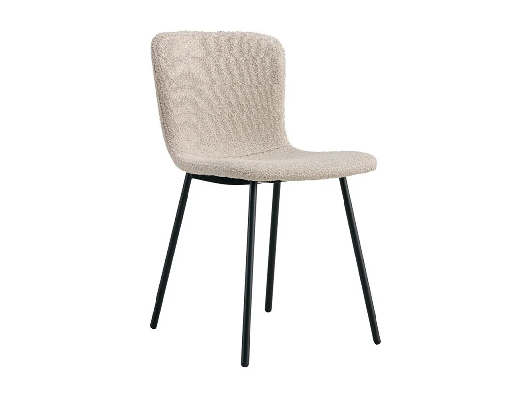 Halden eetkamerstoel bouclé beige.