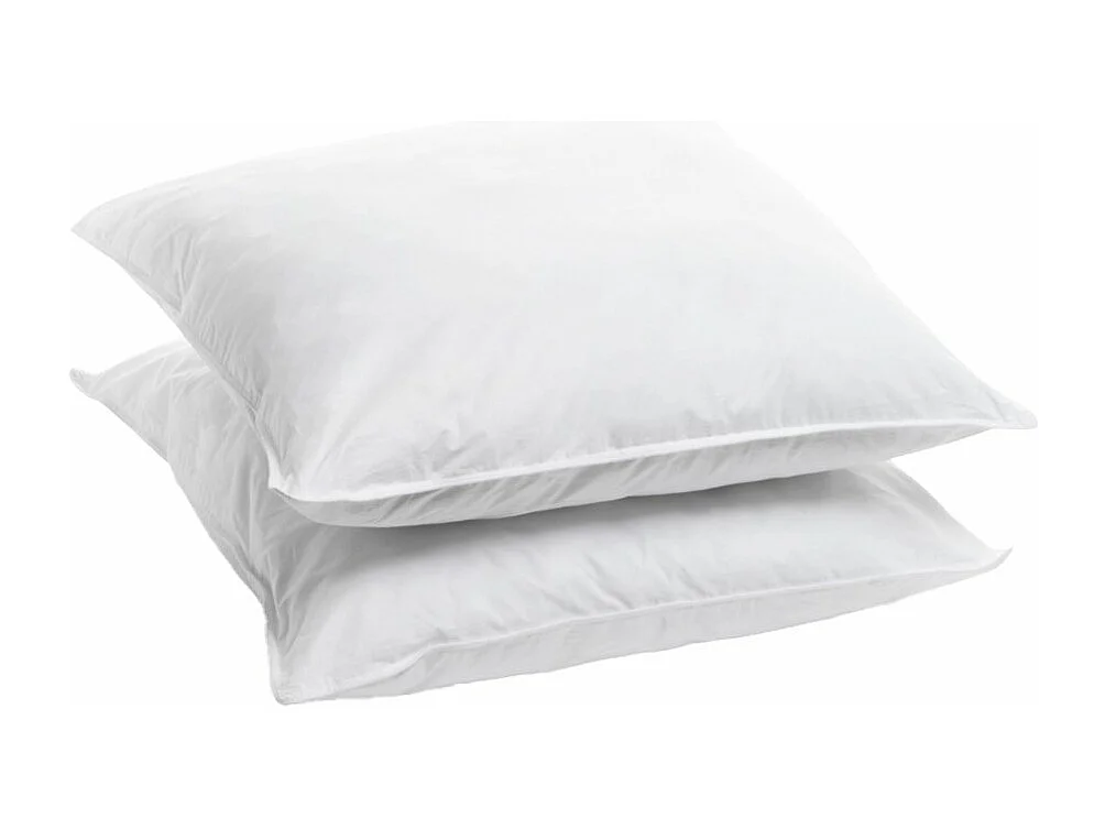Lot de 2 oreillers 60x60cm souples Sensation Duvet gonflants