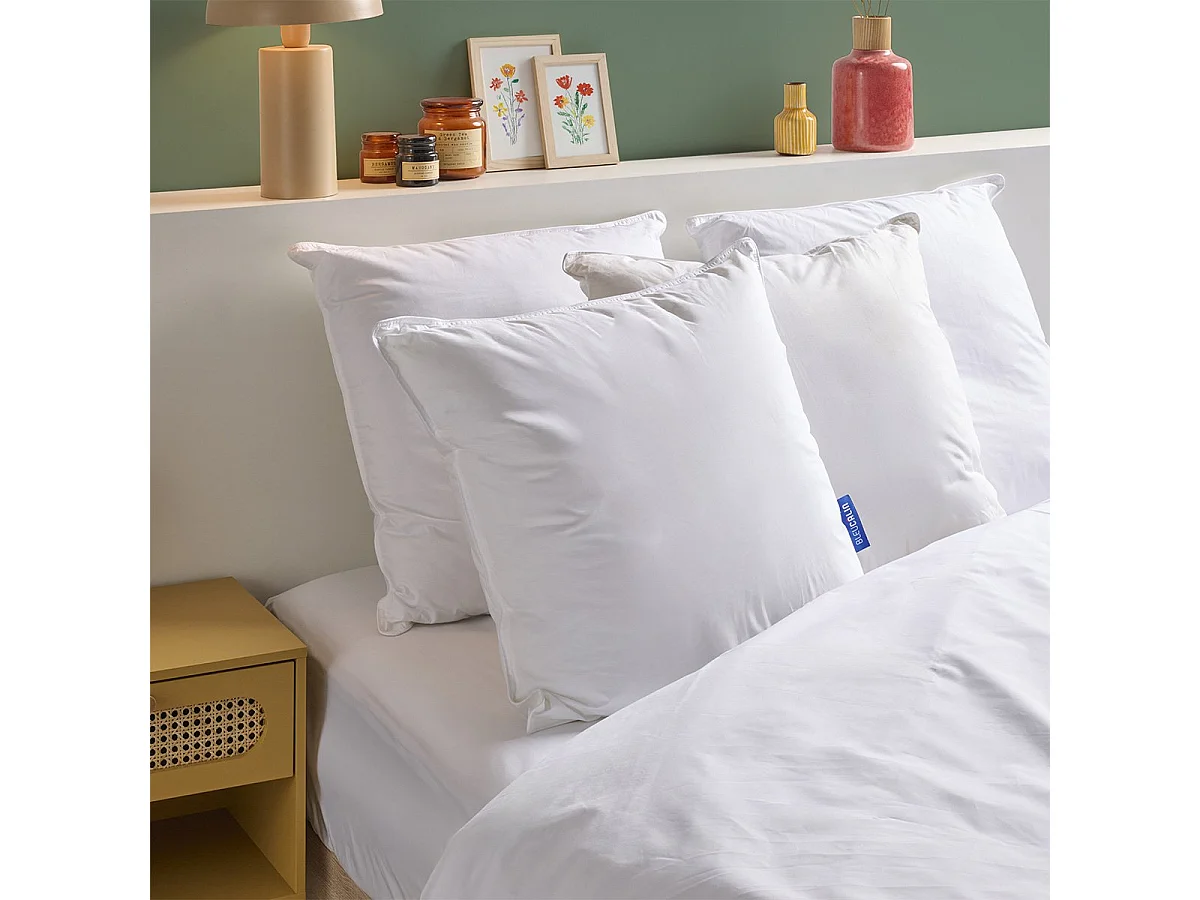 Lot de 2 oreillers 60x60cm volume gonflants