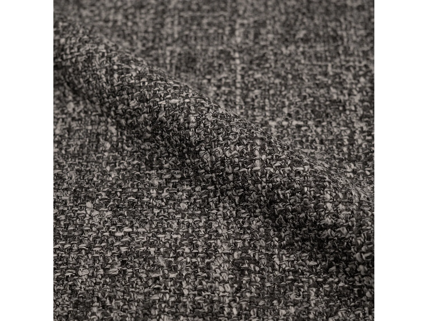 Chaise de bureau pivotante et réglable en tissu gris - Ninon