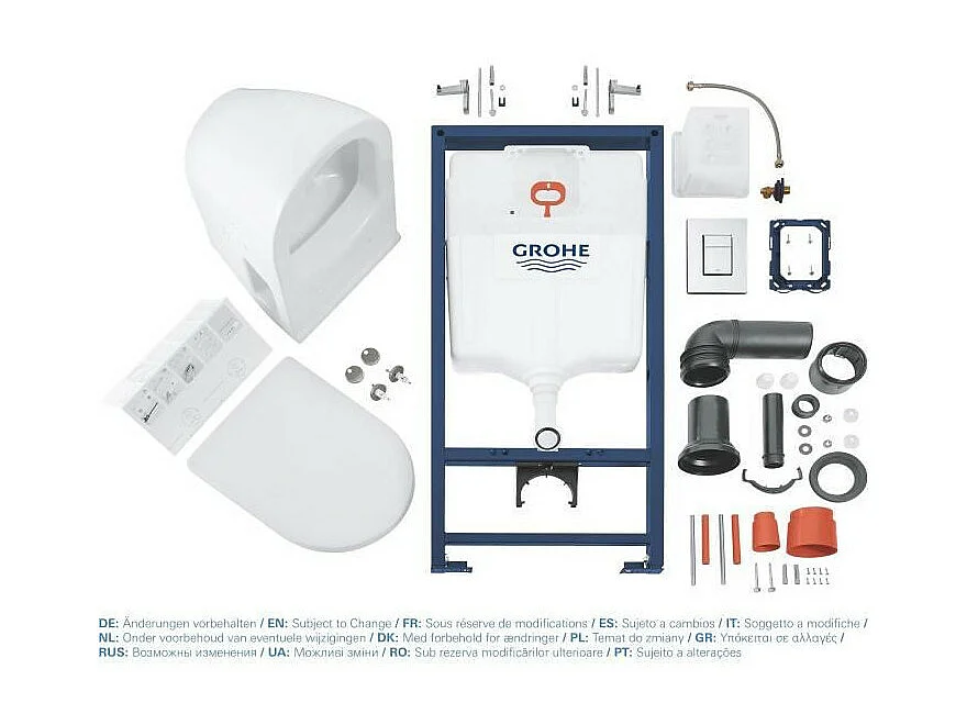 GROHE - Pack Bati WC Solido Compact - WC 6-9 l 1,13m
