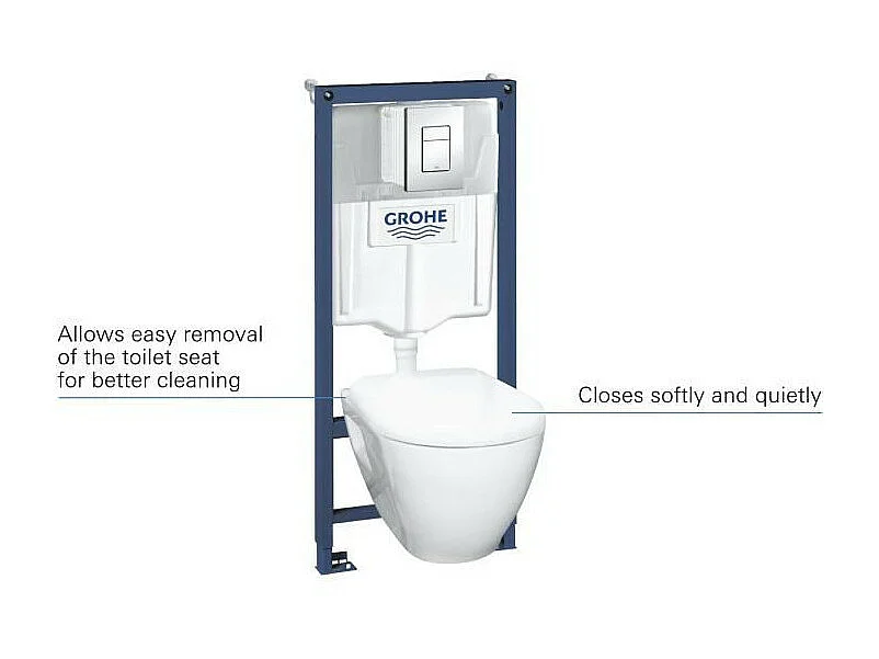 GROHE - Pack Bati WC Solido Compact - WC 6-9 l 1,13m
