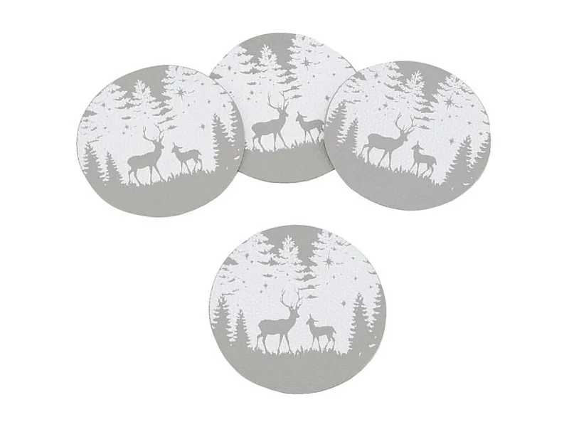 Sous-verre en vinyle Cerf (lot de 4)