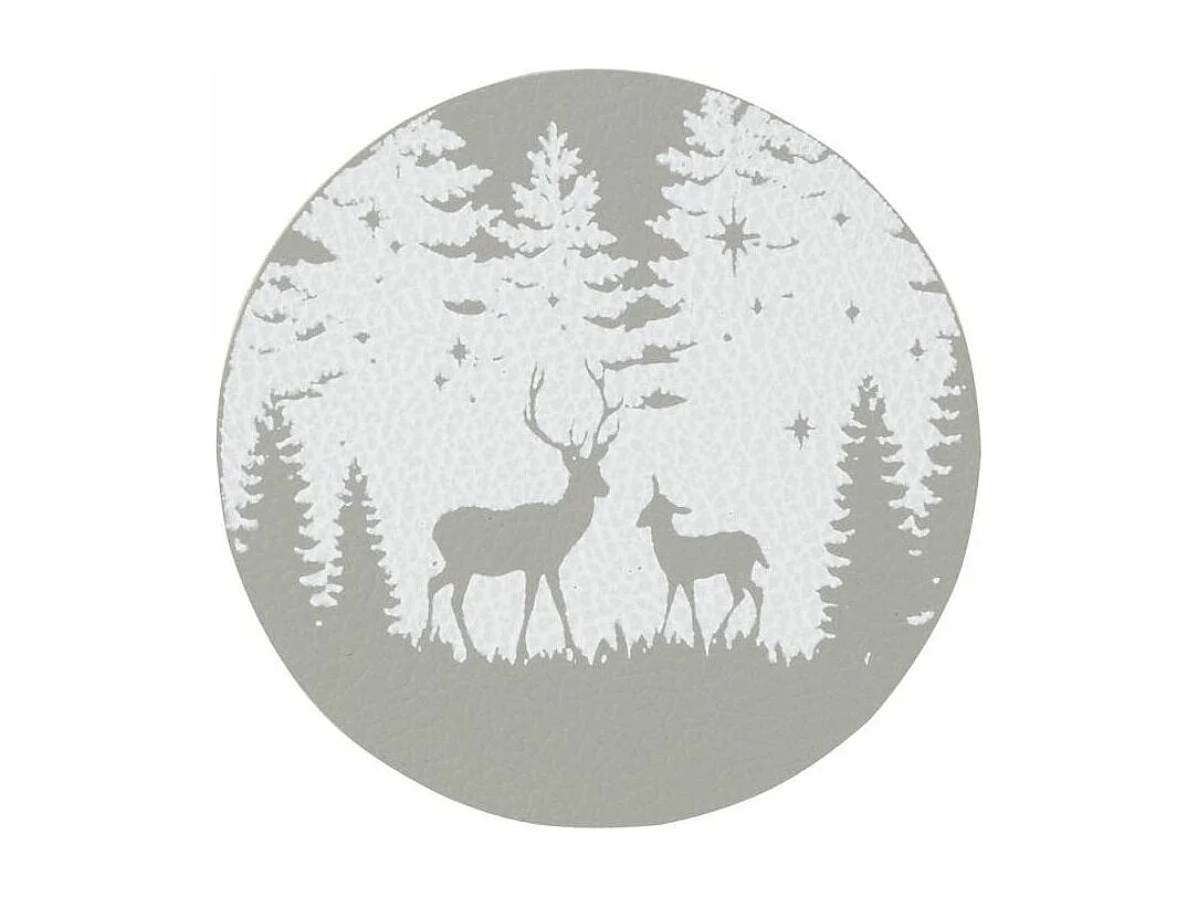 Sous-verre en vinyle Cerf (lot de 4)