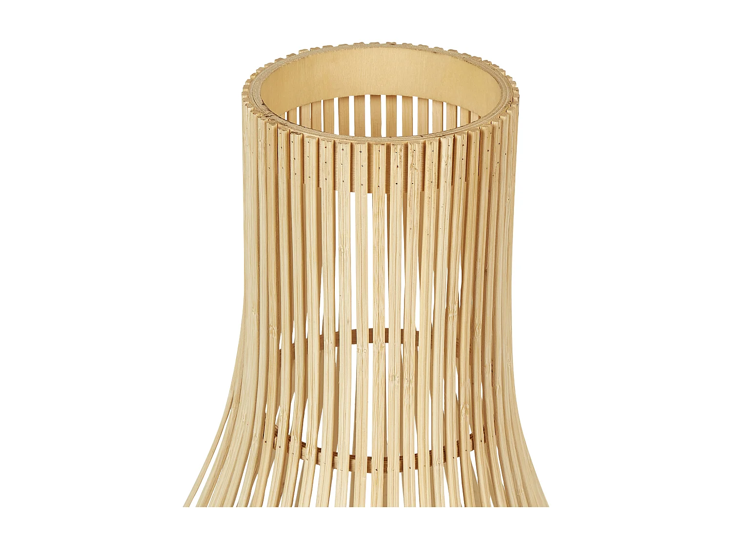 Lantaarn LEYTE Hout 58 cm Lichtbruin