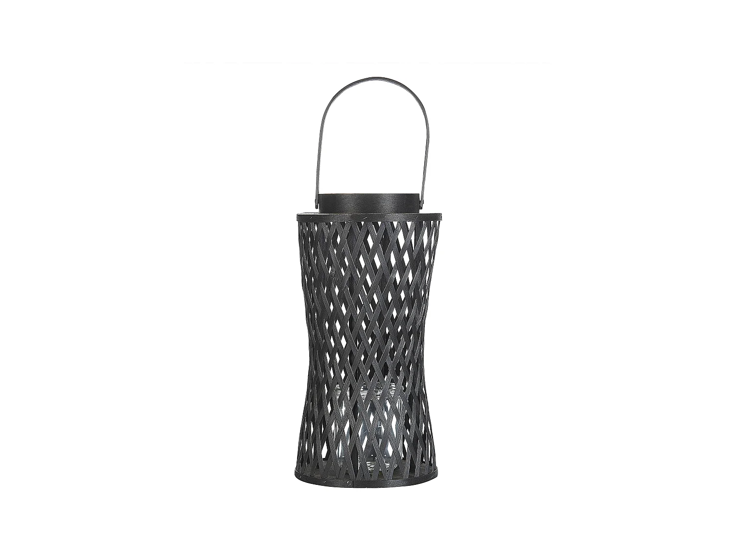 Lanterne MACTAN Bambou 38 cm Noir
