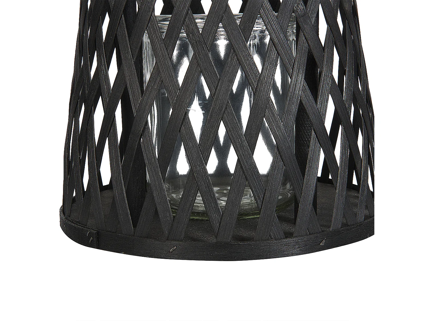 Lantaarn MACTAN Hout 38 cm Zwart