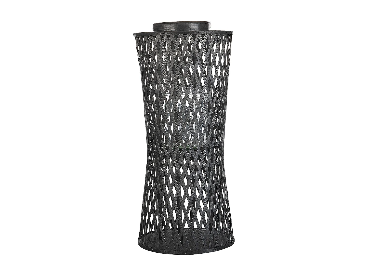 Lantaarn MACTAN Hout 58 cm Zwart