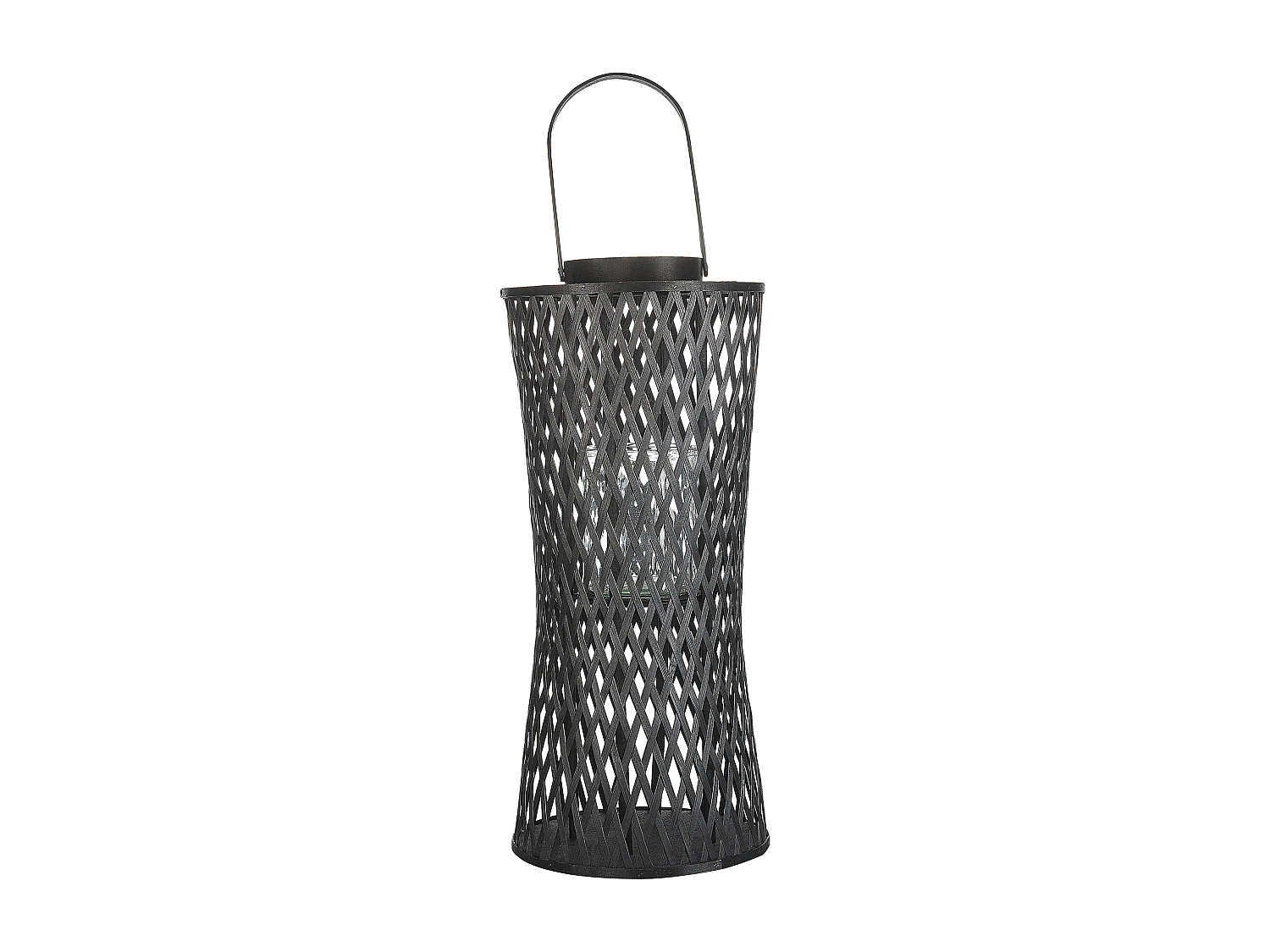 Lanterne de jardin Lanterne MACTAN Bambou 58 cm Noir