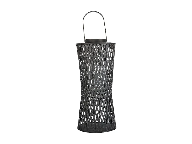 Lanterne MACTAN Bambou 58 cm Noir