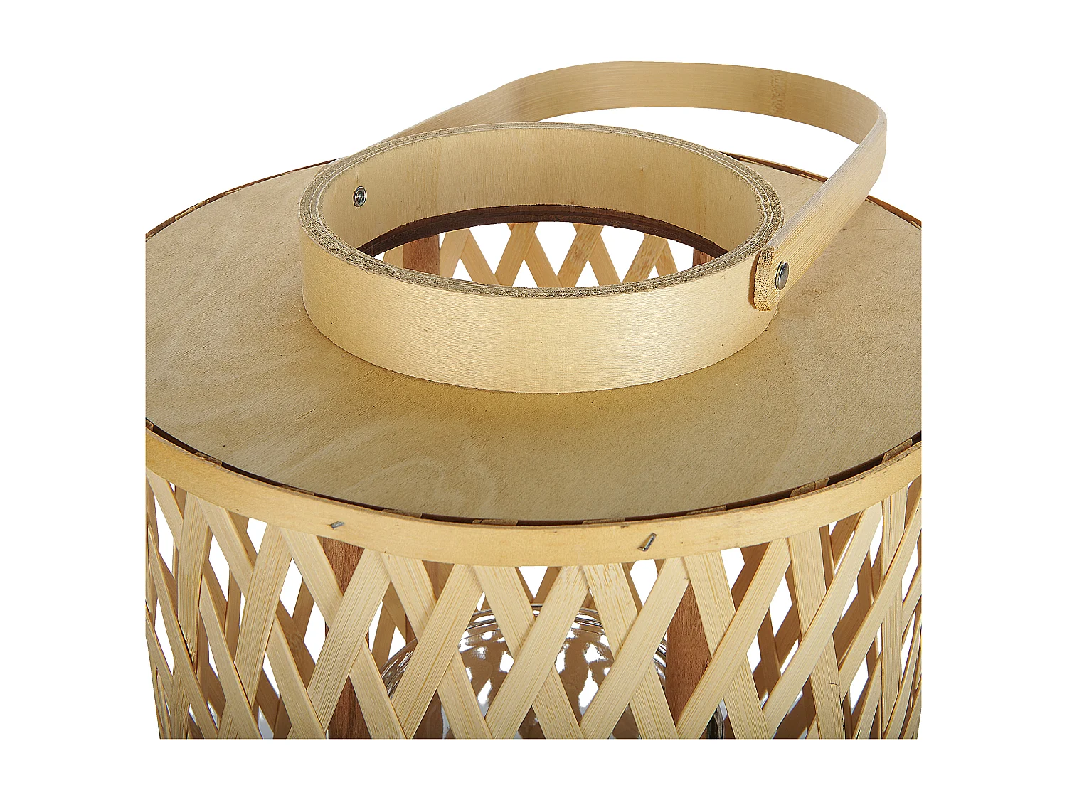 Linterna MACTAN Madera de bambú 58 cm Natural