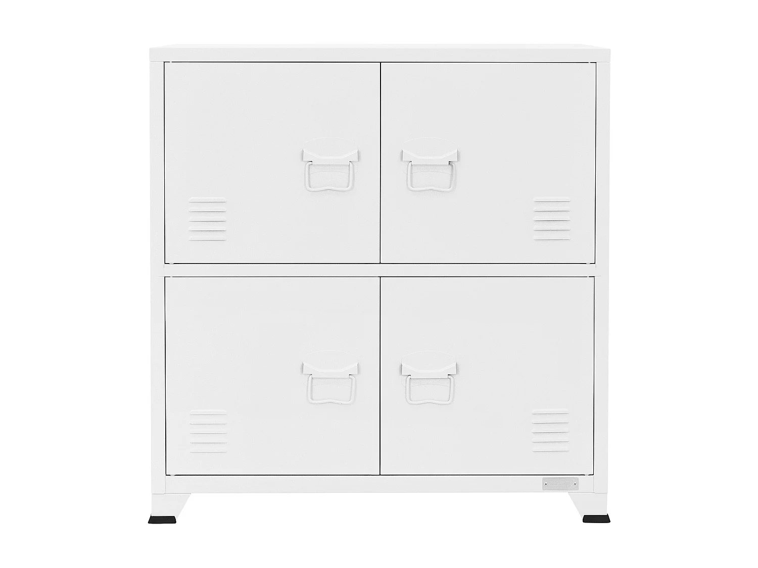 Armoire de bureau Armoire métallique avec étagères Armoire en acier 75x40x80,5cm