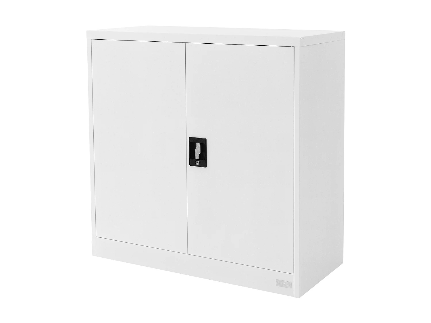 Armoire de bureau Armoire à dossiers en acier Armoire métallique Verrouillable Blanc 90x40x90cm