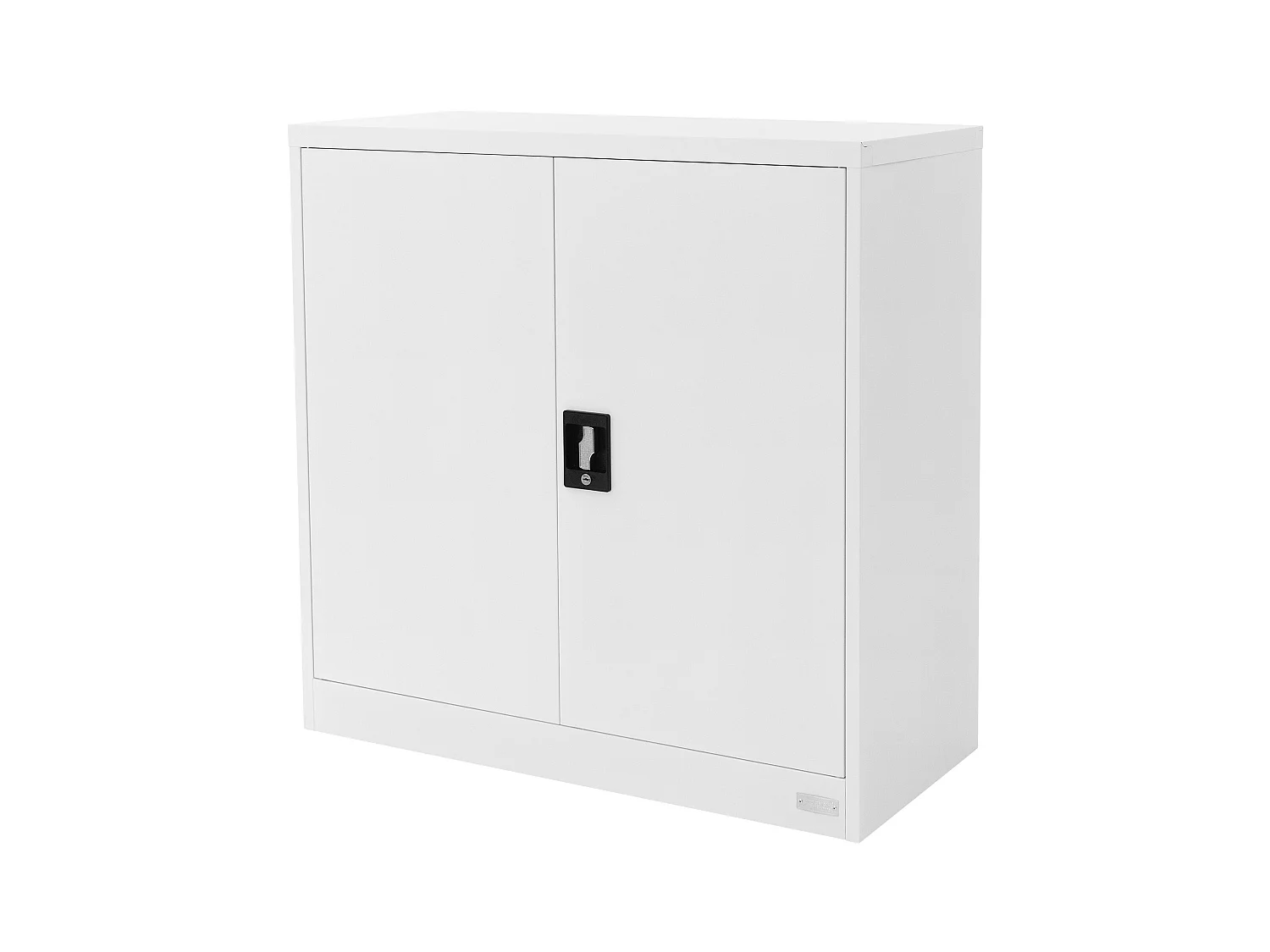 Armoire de bureau Armoire à dossiers en acier Armoire métallique Verrouillable Blanc 90x40x90cm