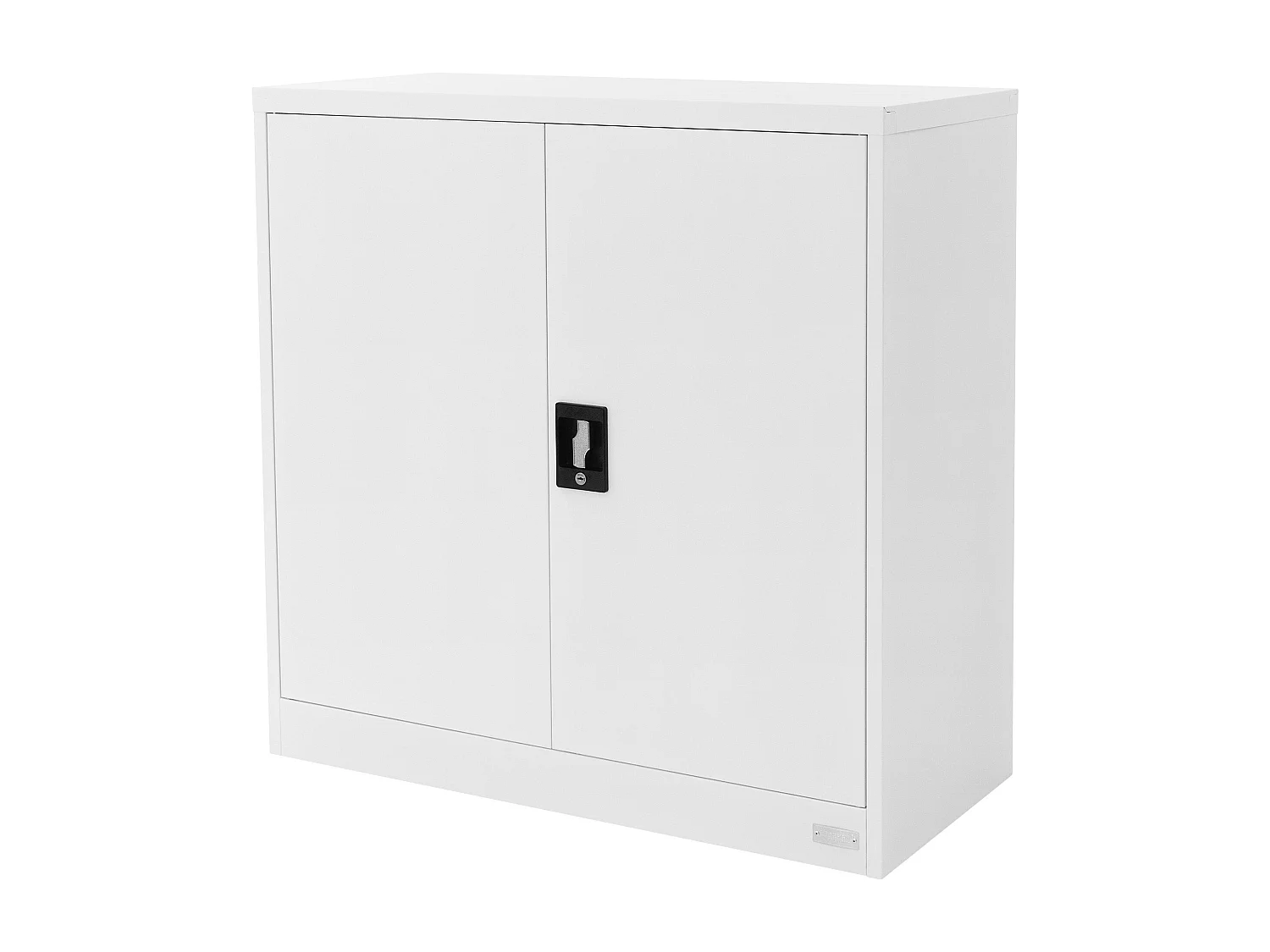 Armoire de bureau Armoire à dossiers en acier Armoire métallique Verrouillable Blanc 90x40x90cm