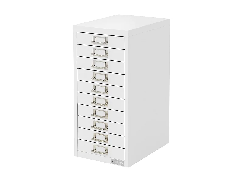 Armadio per archiviazione Armadio in metallo Armadio in acciaio Armadio per ufficio con 10 cassetti Bianco