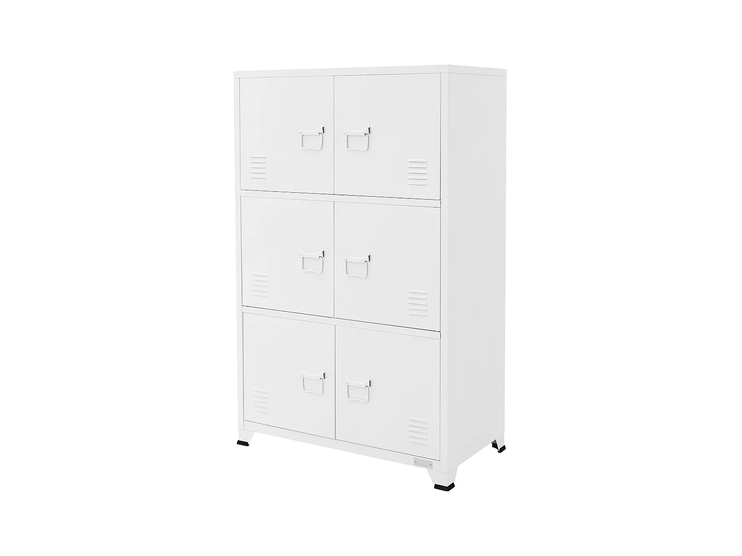 Armoire de bureau Armoire de classement Armoire métallique avec étagères Armoire acier 75x40x120 cm