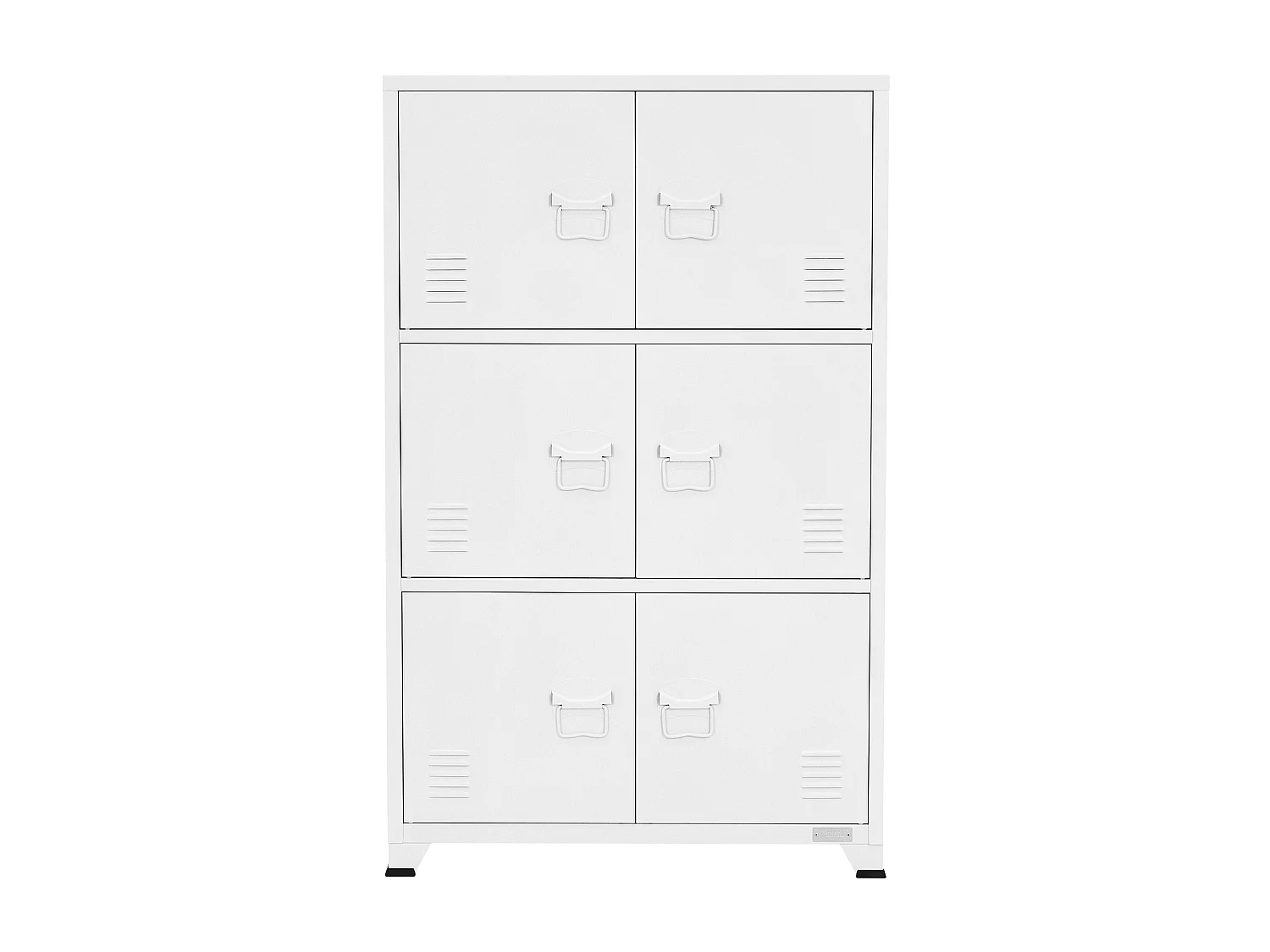 Armoire de bureau Armoire de classement Armoire métallique avec étagères Armoire acier 75x40x120 cm