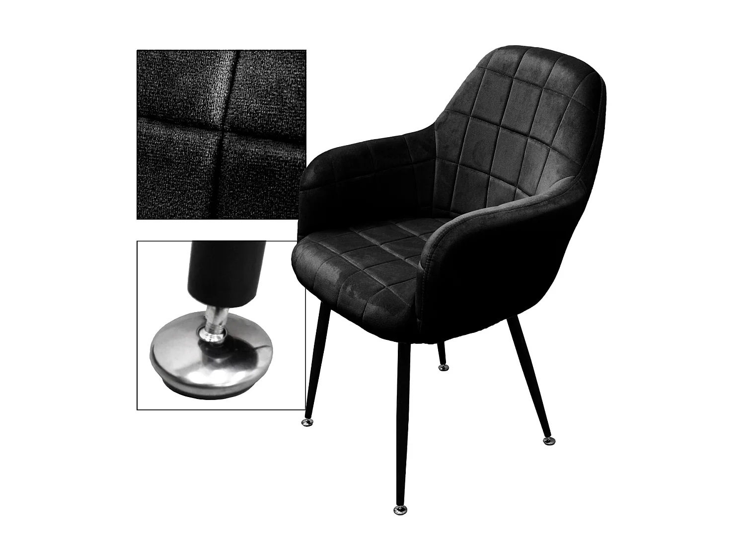 Sedie da sala da pranzo Sedia da sala da pranzo Sedie da soggiorno Set di 8 sedie Bordeaux Nero