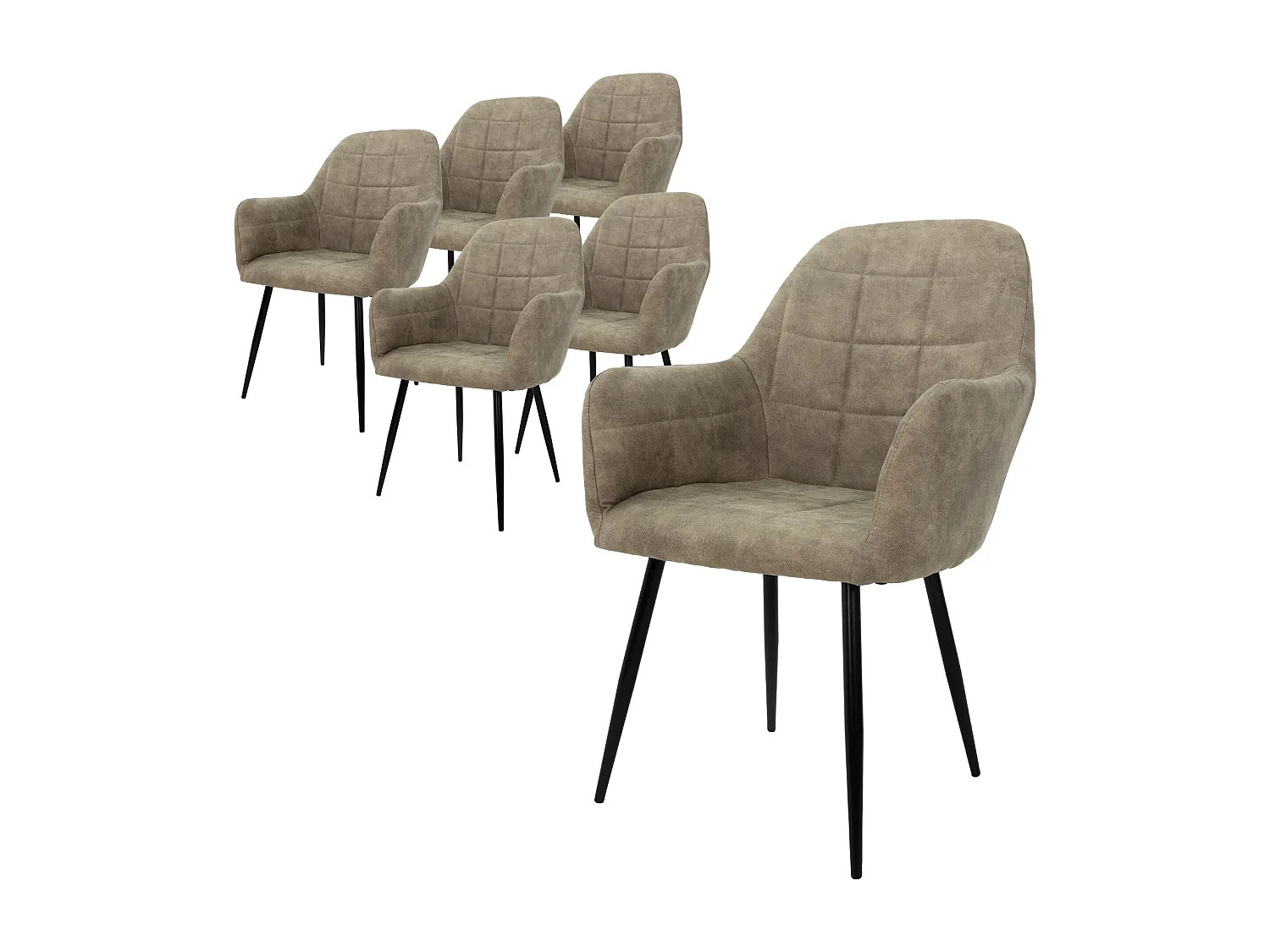 6 sedie sala da pranzo sedie soggiorno design sedia sala da pranzo in ecopelle set oliva