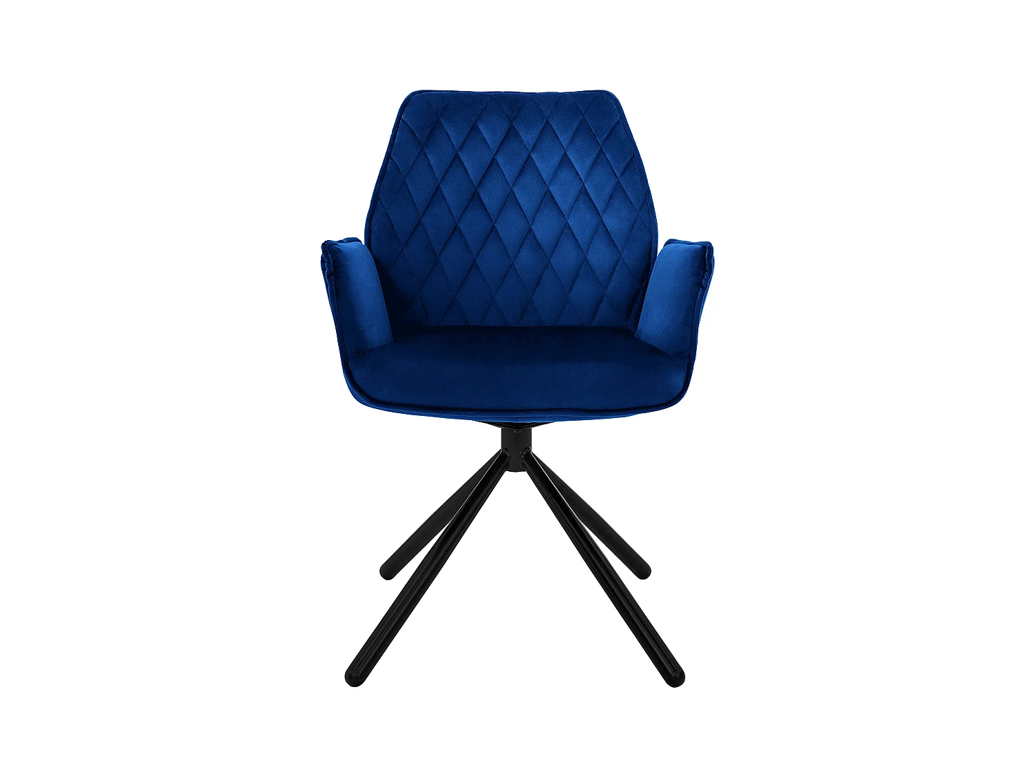 Lot de 6 Chaises pivotantes Chaise de salle à manger à accoudoirs 180° Pivotant Velours Chaise de salon