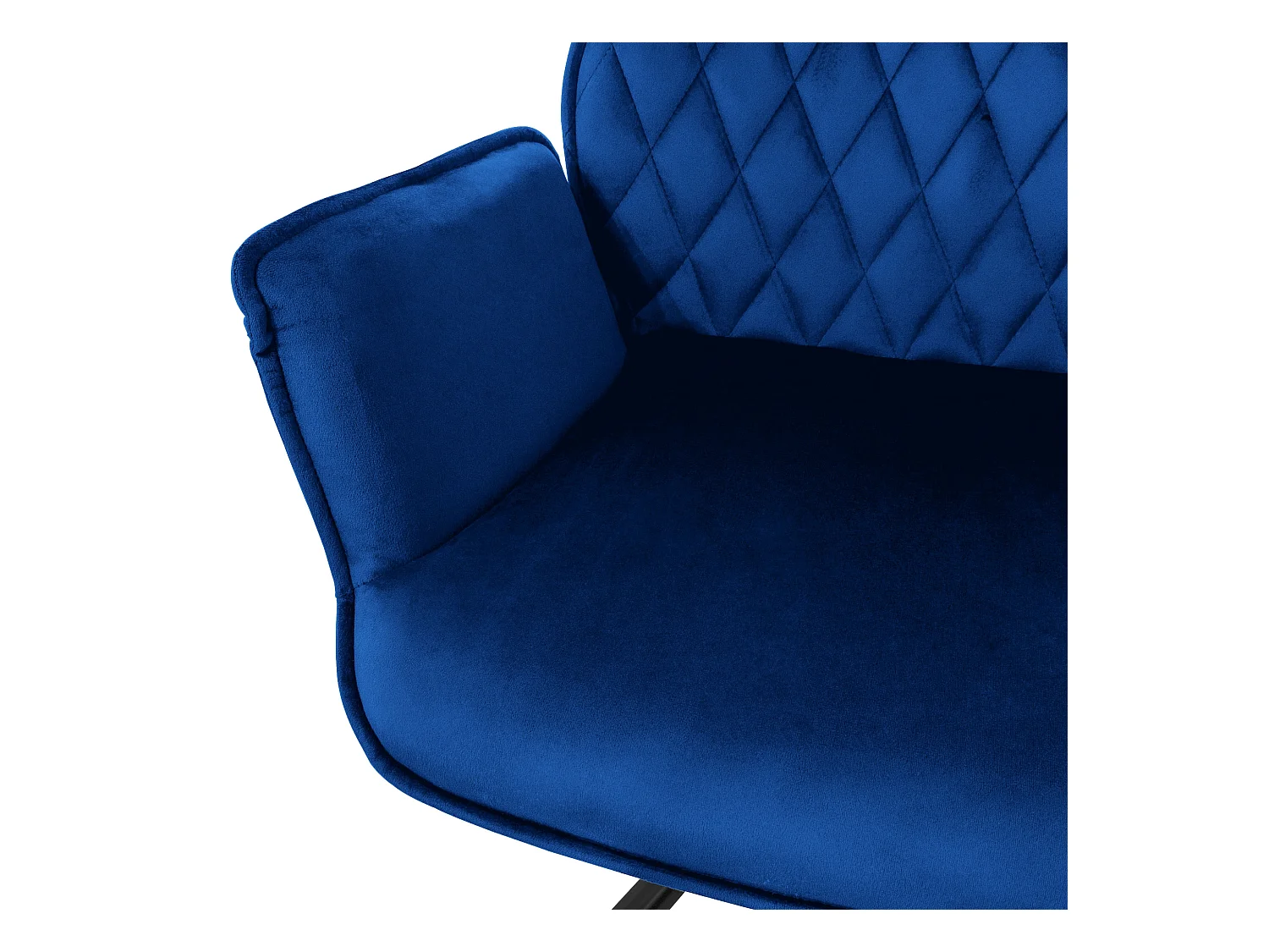 Lot de 6 Chaises pivotantes Chaise de salle à manger à accoudoirs 180° Pivotant Velours Chaise de salon