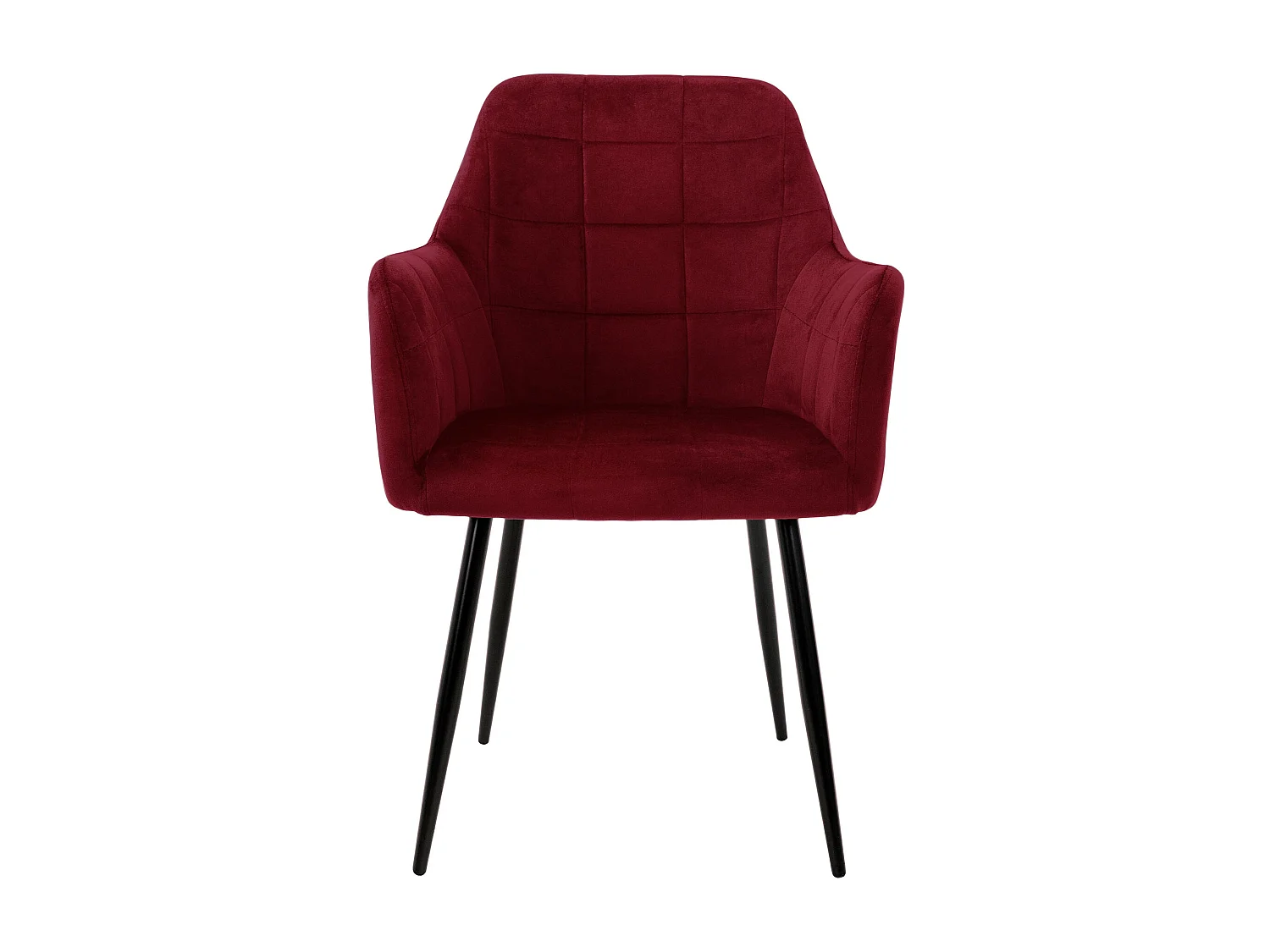 4 chaises de salle à manger Chaises de salon Chaise en velours Chaise de cuisine Set Bordeaux