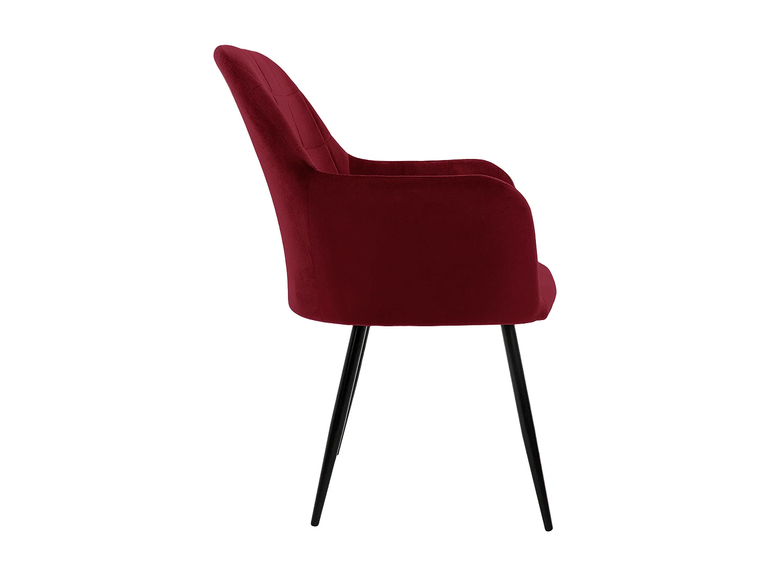 4 chaises de salle à manger Chaises de salon Chaise en velours Chaise de cuisine Set Bordeaux