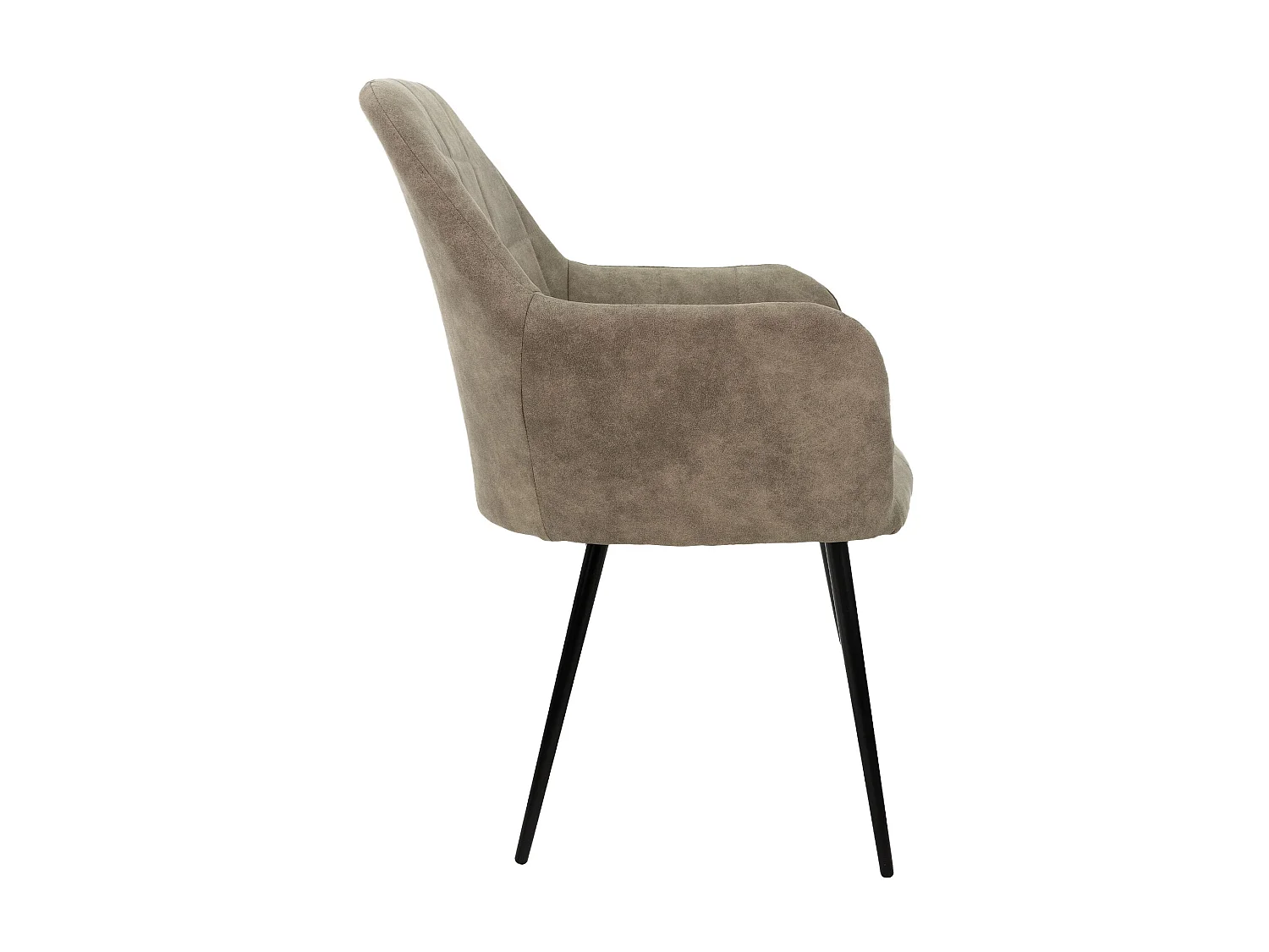 Set di 4 sedie sala da pranzo sedie soggiorno design sedia sala da pranzo micro pelle grigio oliva