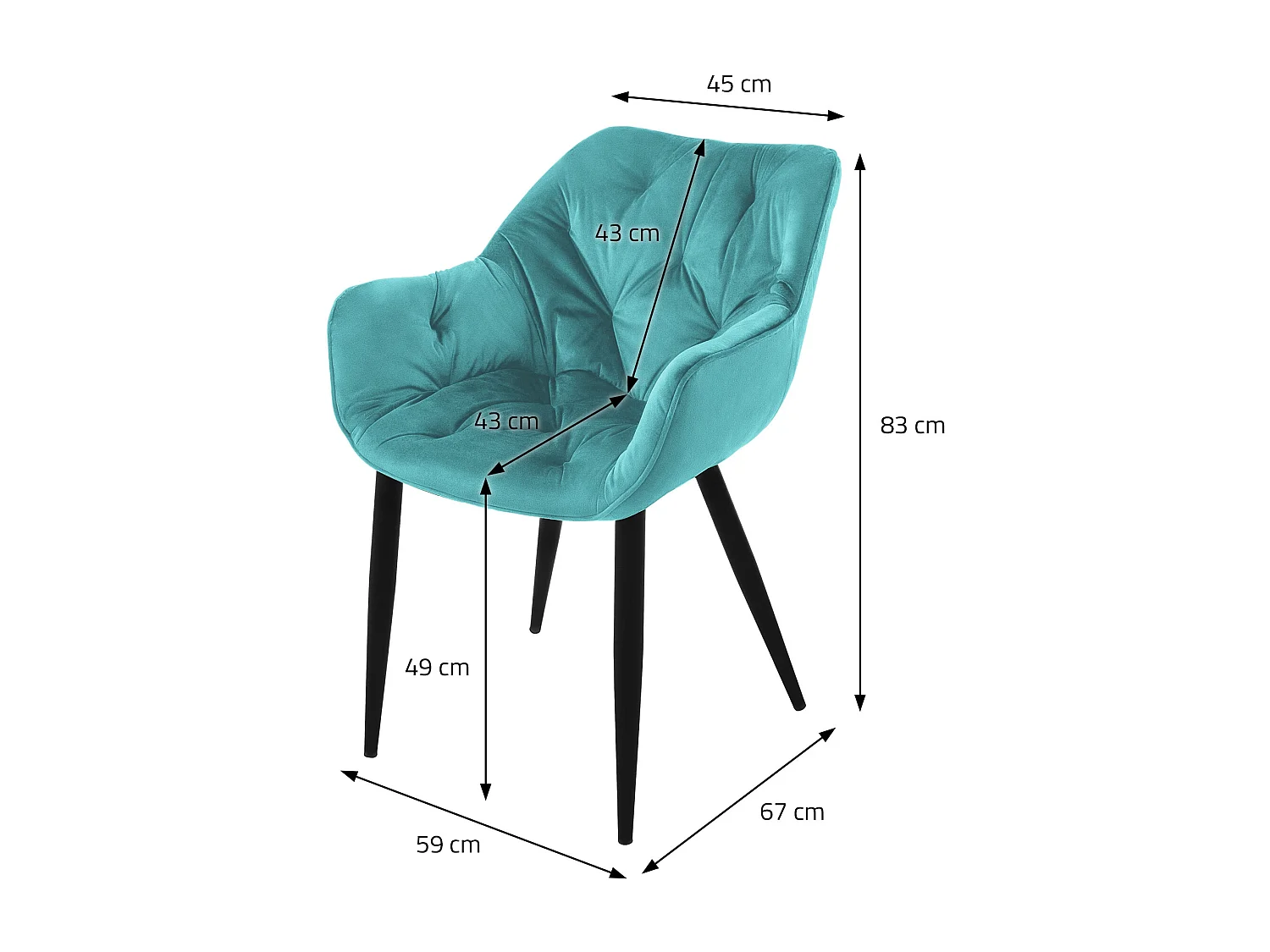 Juego de 6 sillas sillas de comedor sillas de cocina sillas de salón silla tapizada terciopelo