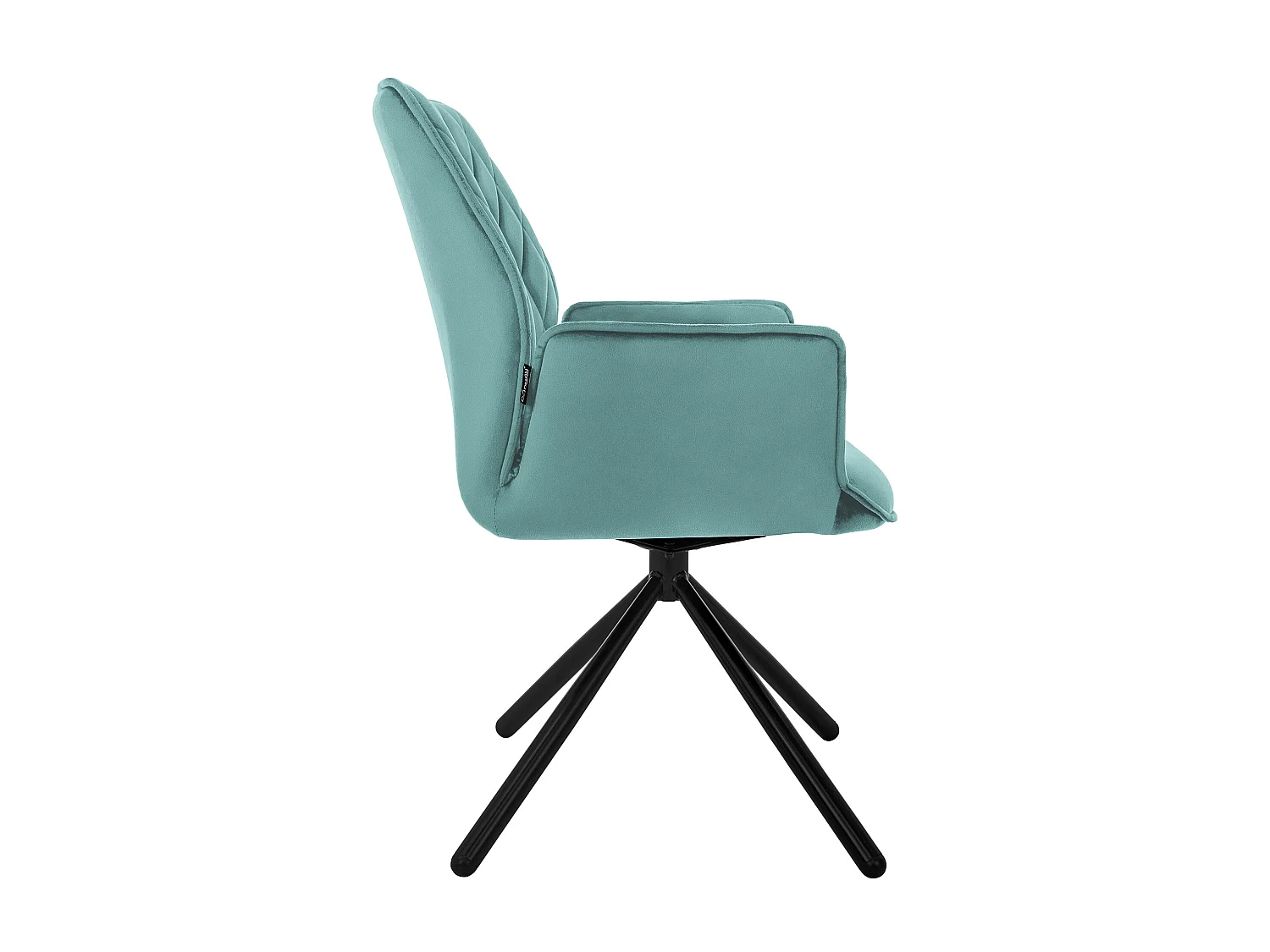 Set de 4 chaises pivotantes Chaise de salle à manger Fauteuil pivotant 180° Velours Chaise de salon