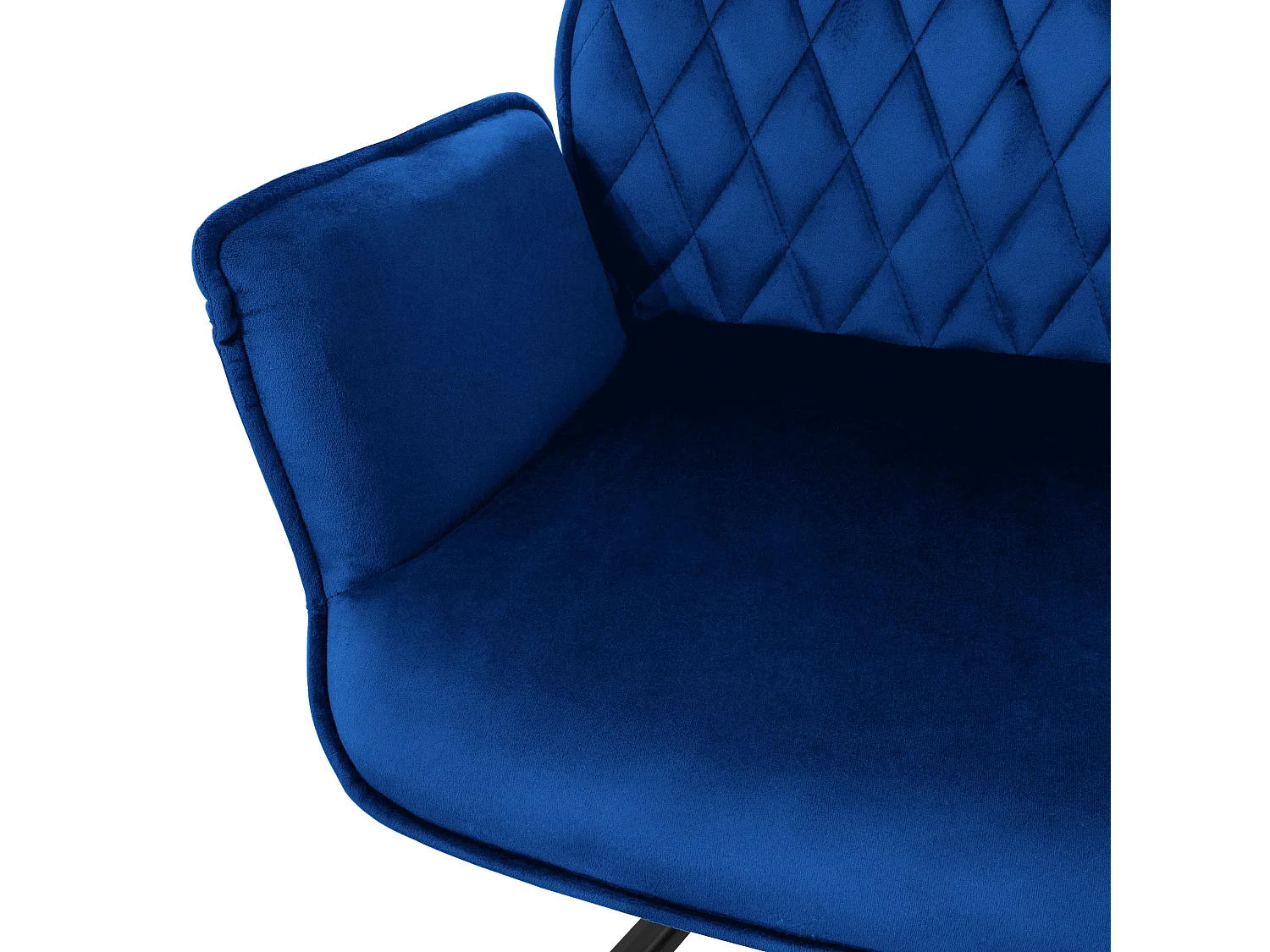 Set de 4 chaises pivotantes Chaise avec accoudoirs Chaise de salle à manger pivotante à 180° Velours Chaise de salon