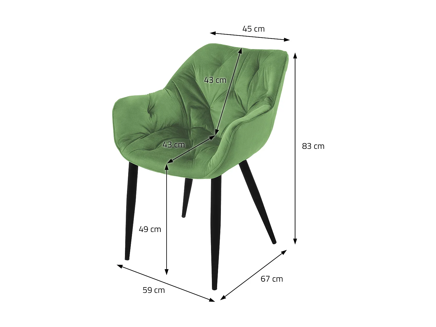 Juego de 6 sillas sillas de comedor silla tapizada sillas de salón silla de cocina terciopelo