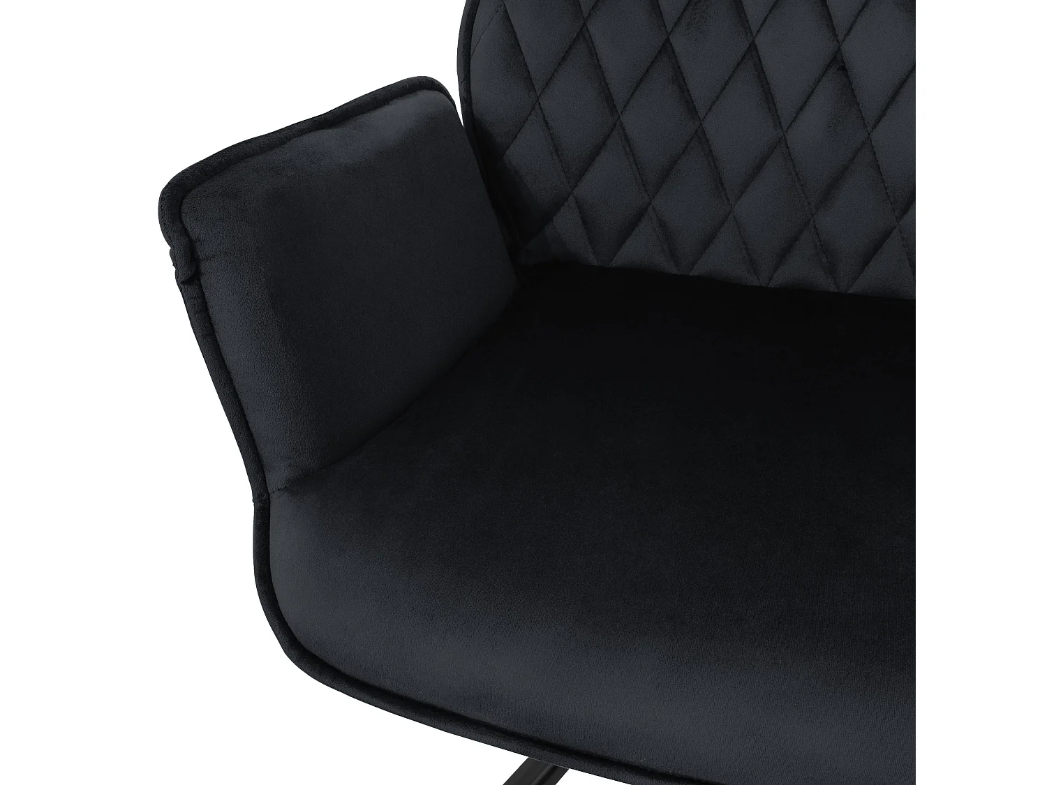 Lote de 4 sillas giratorias silla de comedor sillón sillón de terciopelo giratorio 180