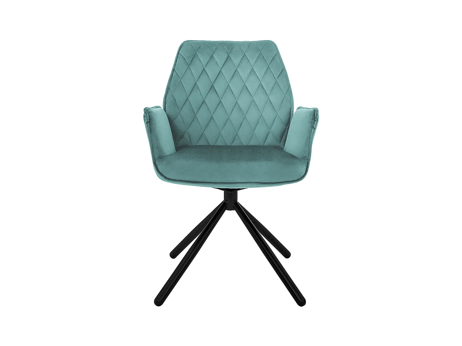 Lot de 6 chaises pivotantes Chaise de salle à manger Fauteuil pivotant 180° Velours Chaise de salon