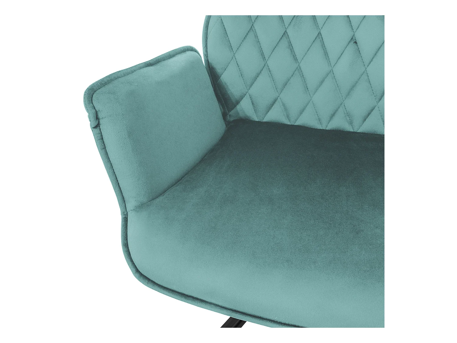 Lot de 6 chaises pivotantes Chaise de salle à manger Fauteuil pivotant 180° Velours Chaise de salon