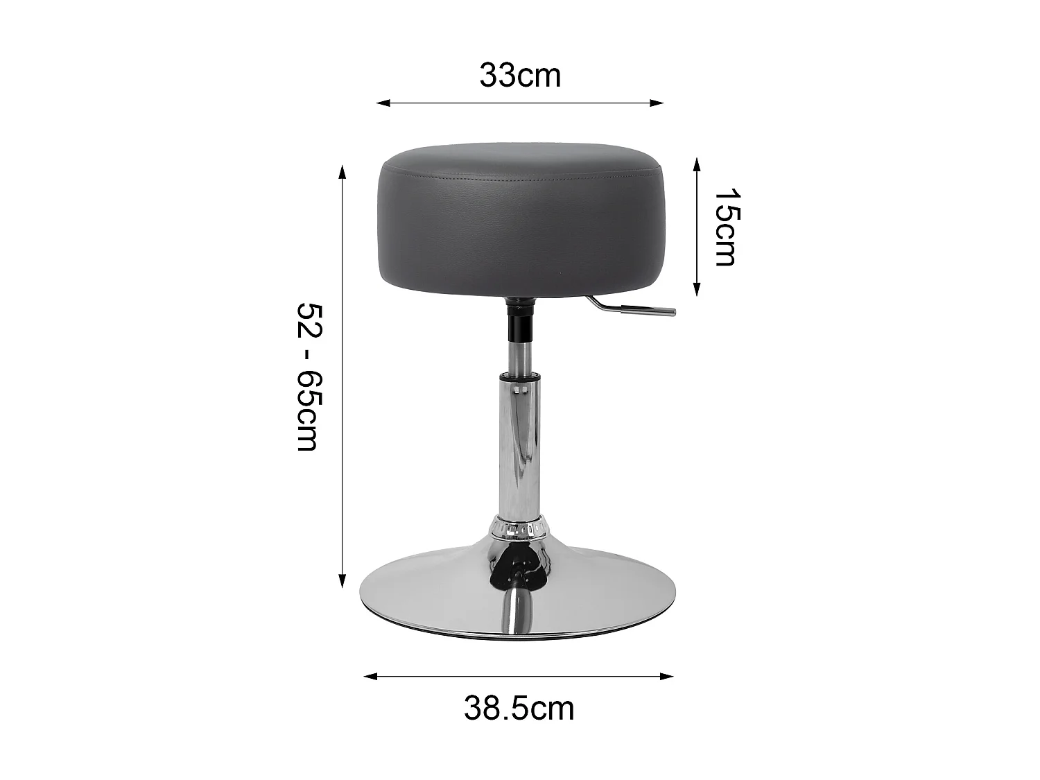 Coiffeuse LED Coiffeuse Commode Miroir Tabouret Gris foncé